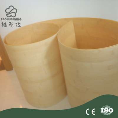 Eco-Friendly Types Of Bamboo Veneer For Decoration Nature or Carbonized Color