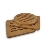 Natural bamboo heating pad trivets heat protection